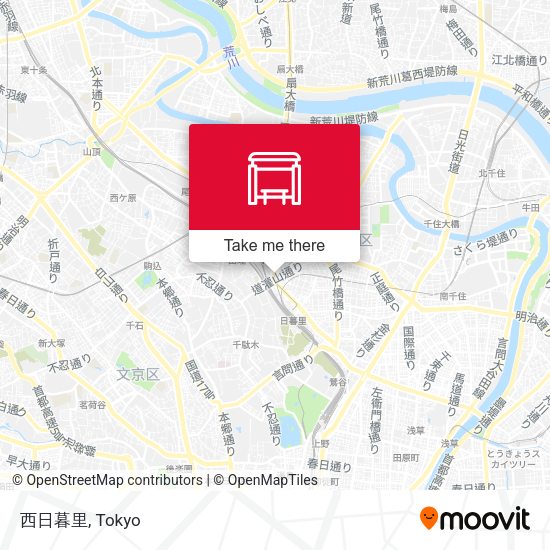 西日暮里 map