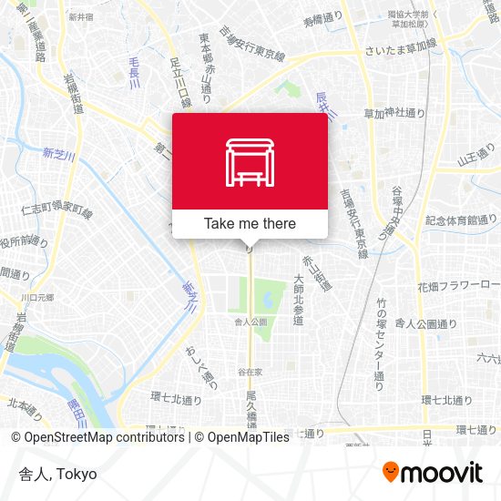 舎人 map