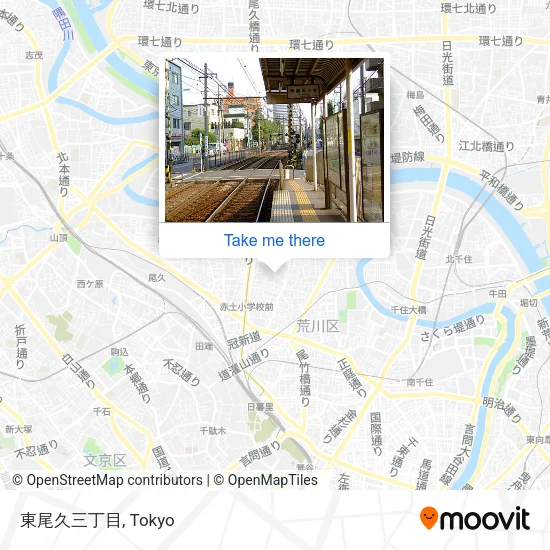 東尾久三丁目 map