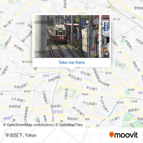 学習院下 map