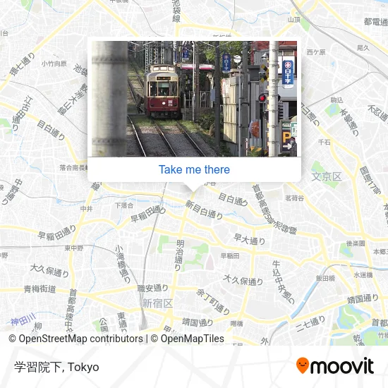 学習院下 map