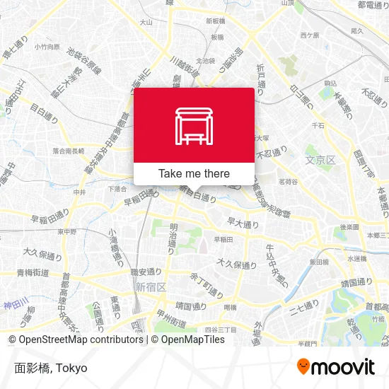 面影橋 map