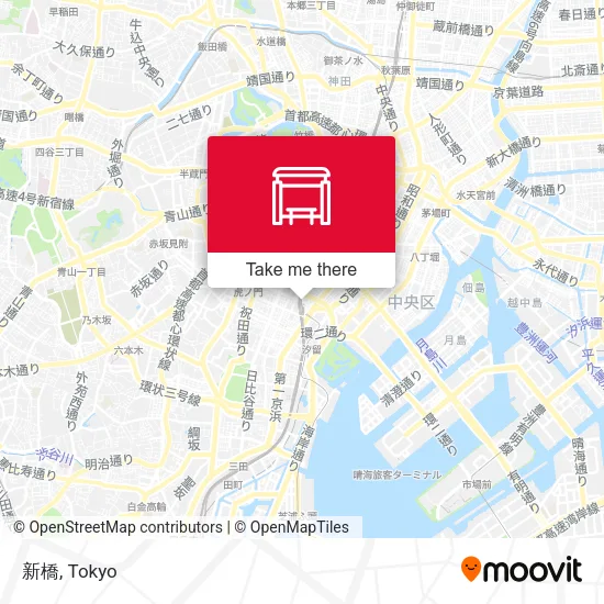 新橋 map
