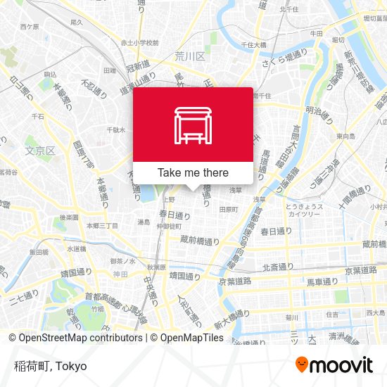 稲荷町 map