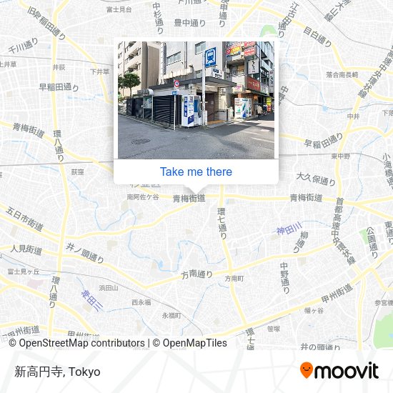 新高円寺 map