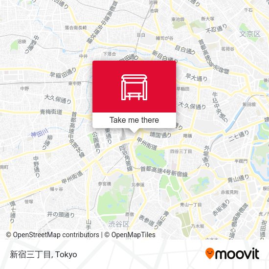 新宿三丁目 map