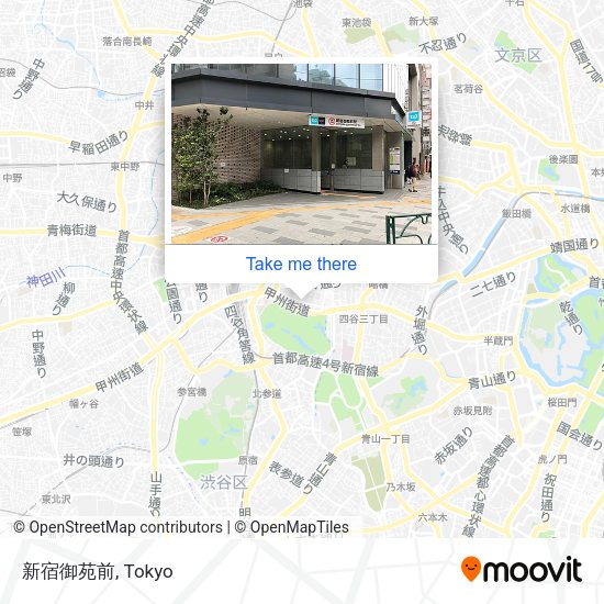 新宿御苑前 map