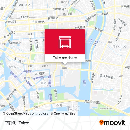 南砂町 map
