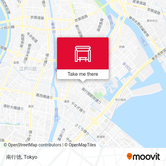 南行徳 map