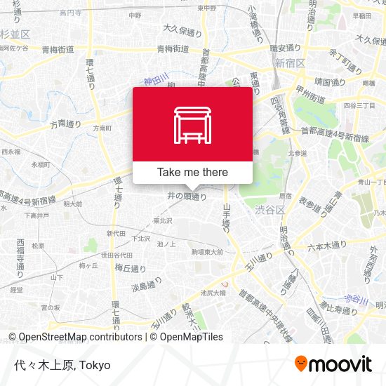 代々木上原 map