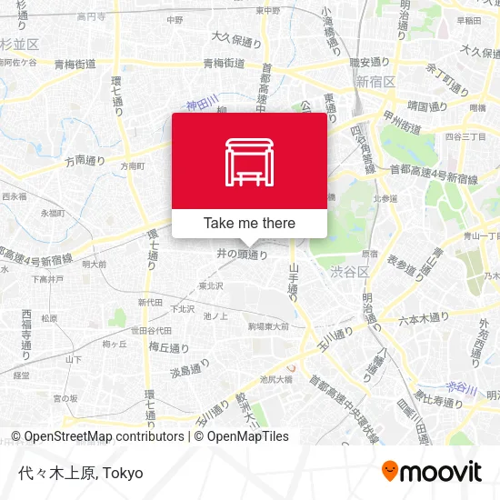 代々木上原 map