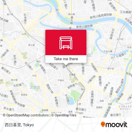 西日暮里 map