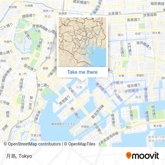 月島 map