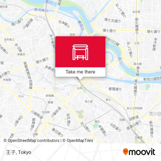 王子 map