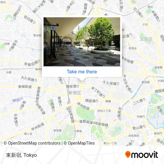 東新宿 map