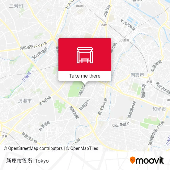 新座市役所 map