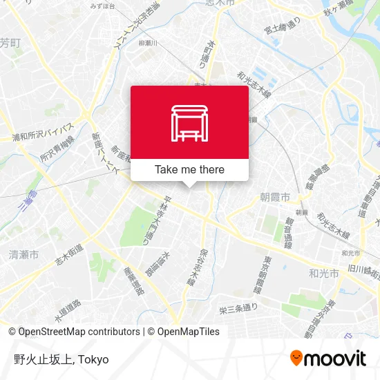 野火止坂上 map