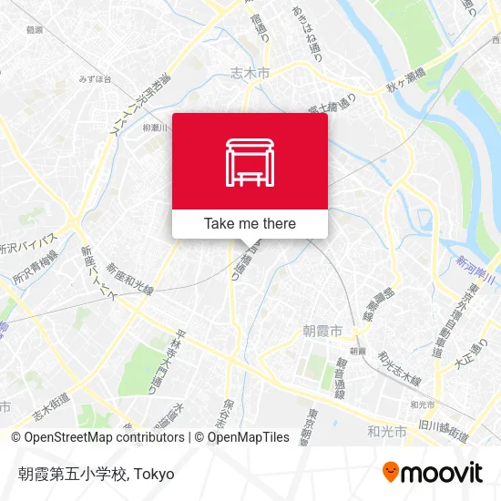 朝霞第五小学校 map