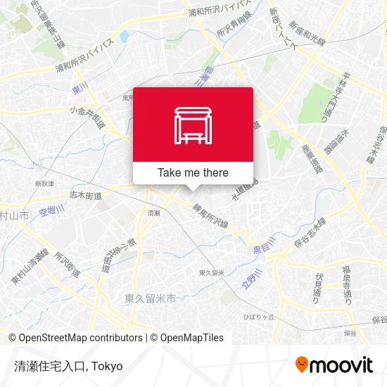 清瀬住宅入口 map