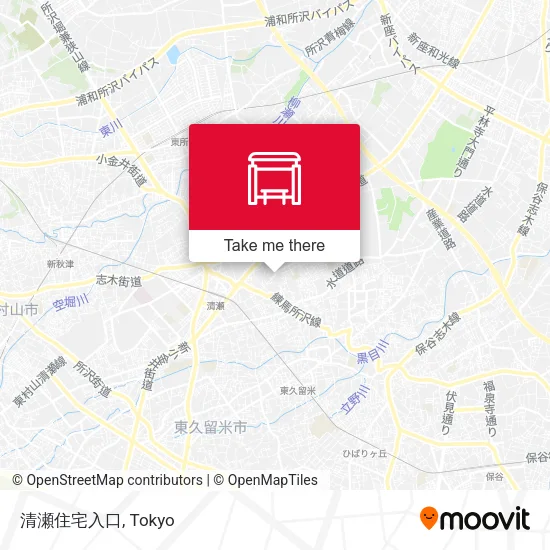 Kiyose Housing Entrance map