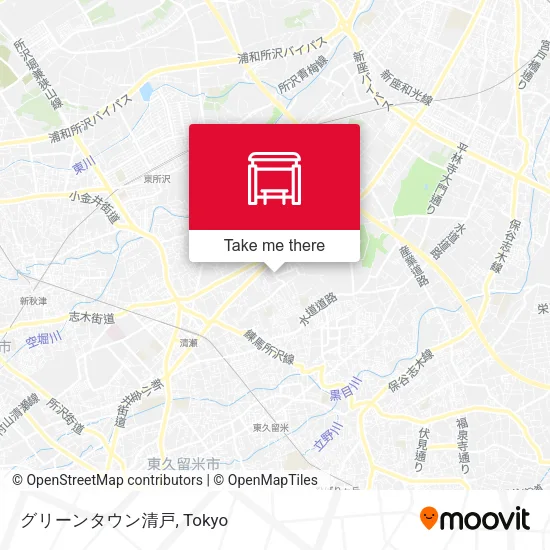 Green Town Kiyoto map