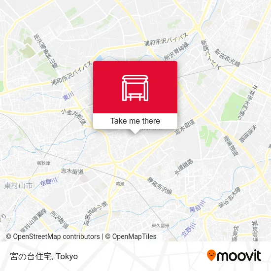 Miyanodai Housing map