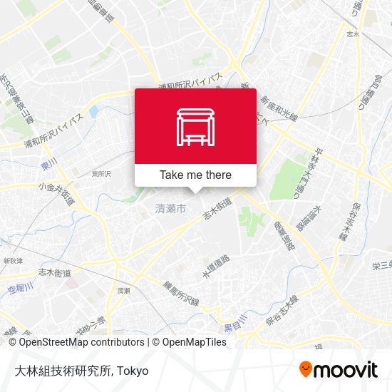 大林組技術研究所 map
