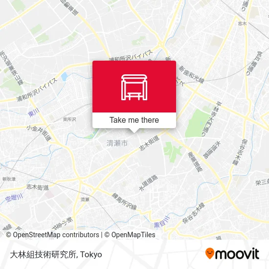 Obayashi Technical Research Institute map