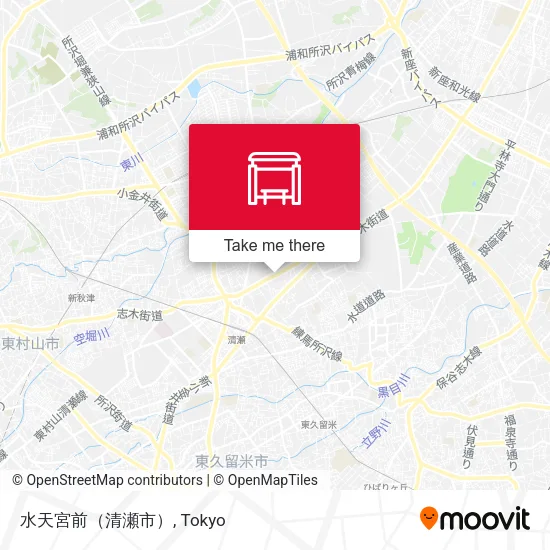 Suitengu-mae (Kiyose City) map