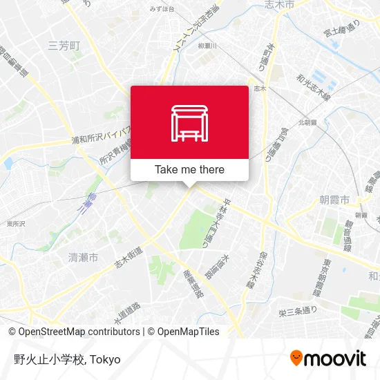 Nobidome Elementary School map