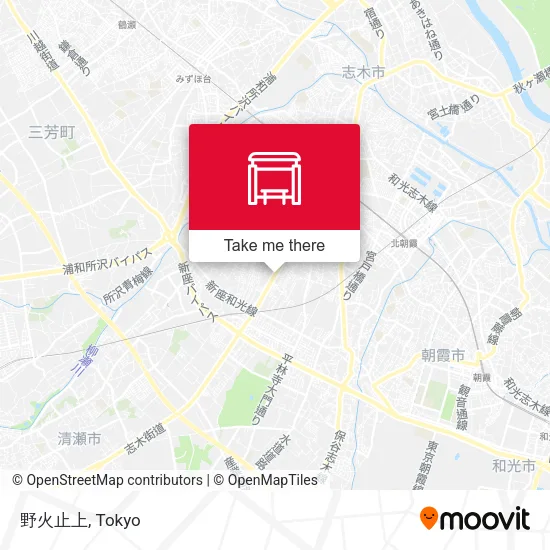 野火止上 map