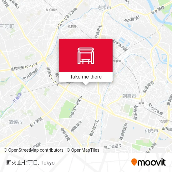 野火止七丁目 map