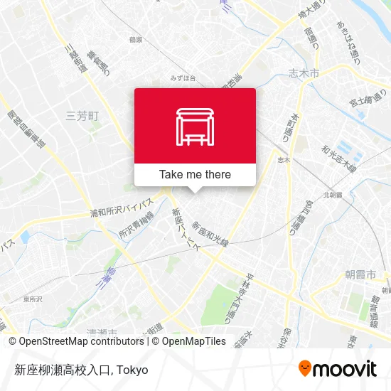 Niiza Yanase High School Entrance map