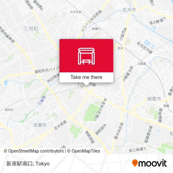 Niiza Station South Exit map