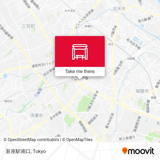 新座駅南口 map