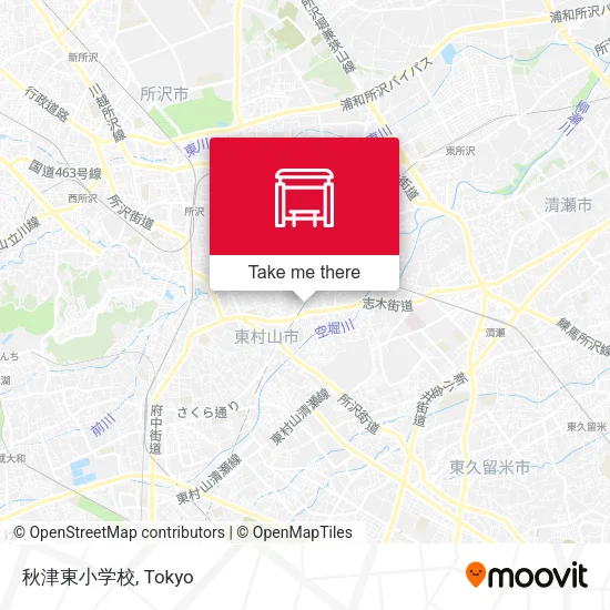 秋津東小学校 map