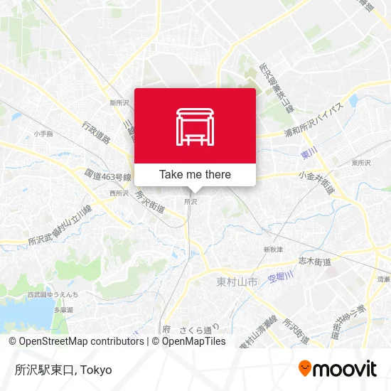 Tokorozawa Station East Exit map