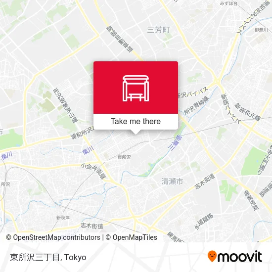 東所沢三丁目 map