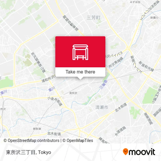 Higashi-Tokorozawa 3-chome map