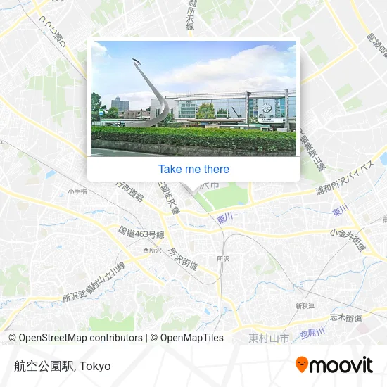 航空公園駅 map