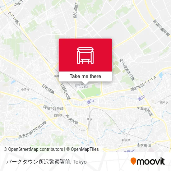 パークタウン所沢警察署前 map