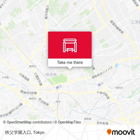 Chichibu Gakuen Entrance map