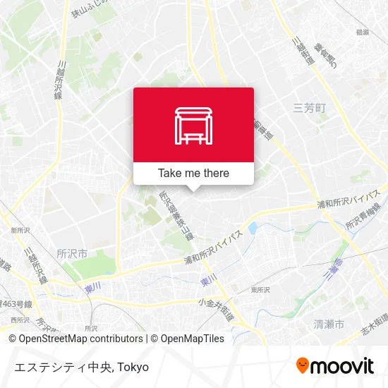 エステシティ中央 map