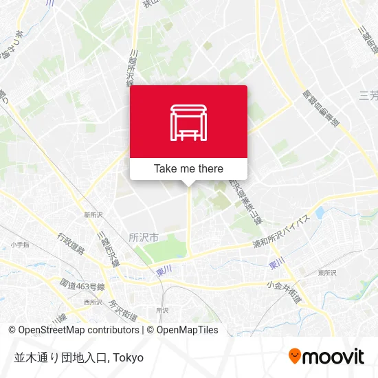 並木通り団地入口 map