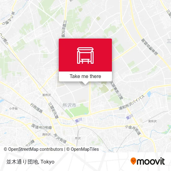 並木通り団地 map