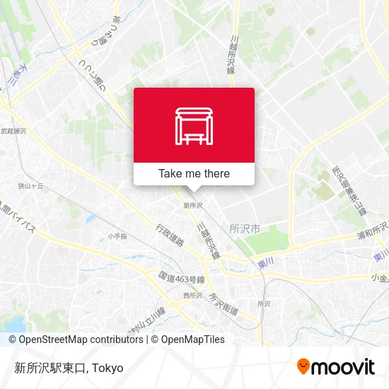 Shin-Tokorozawa Station East Exit map