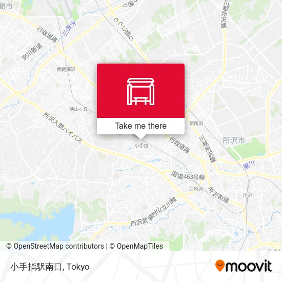 小手指駅南口 map
