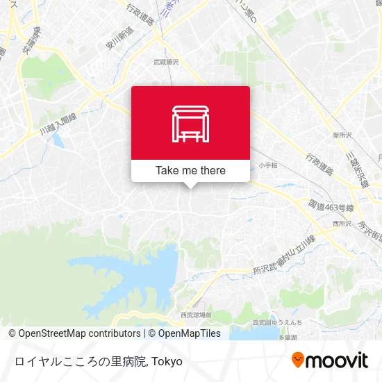 ロイヤルこころの里病院 map