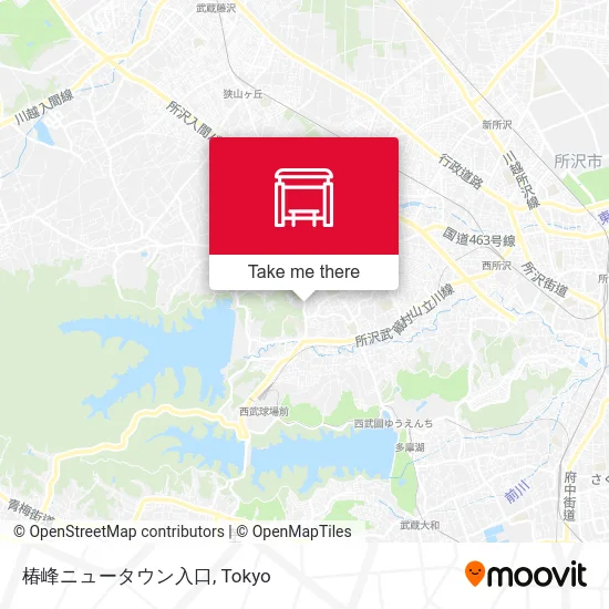 椿峰ニュータウン入口 map