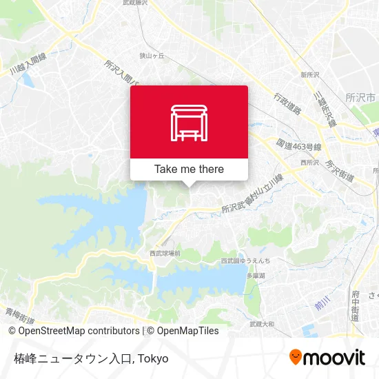 Tsubakimine New Town Entrance map